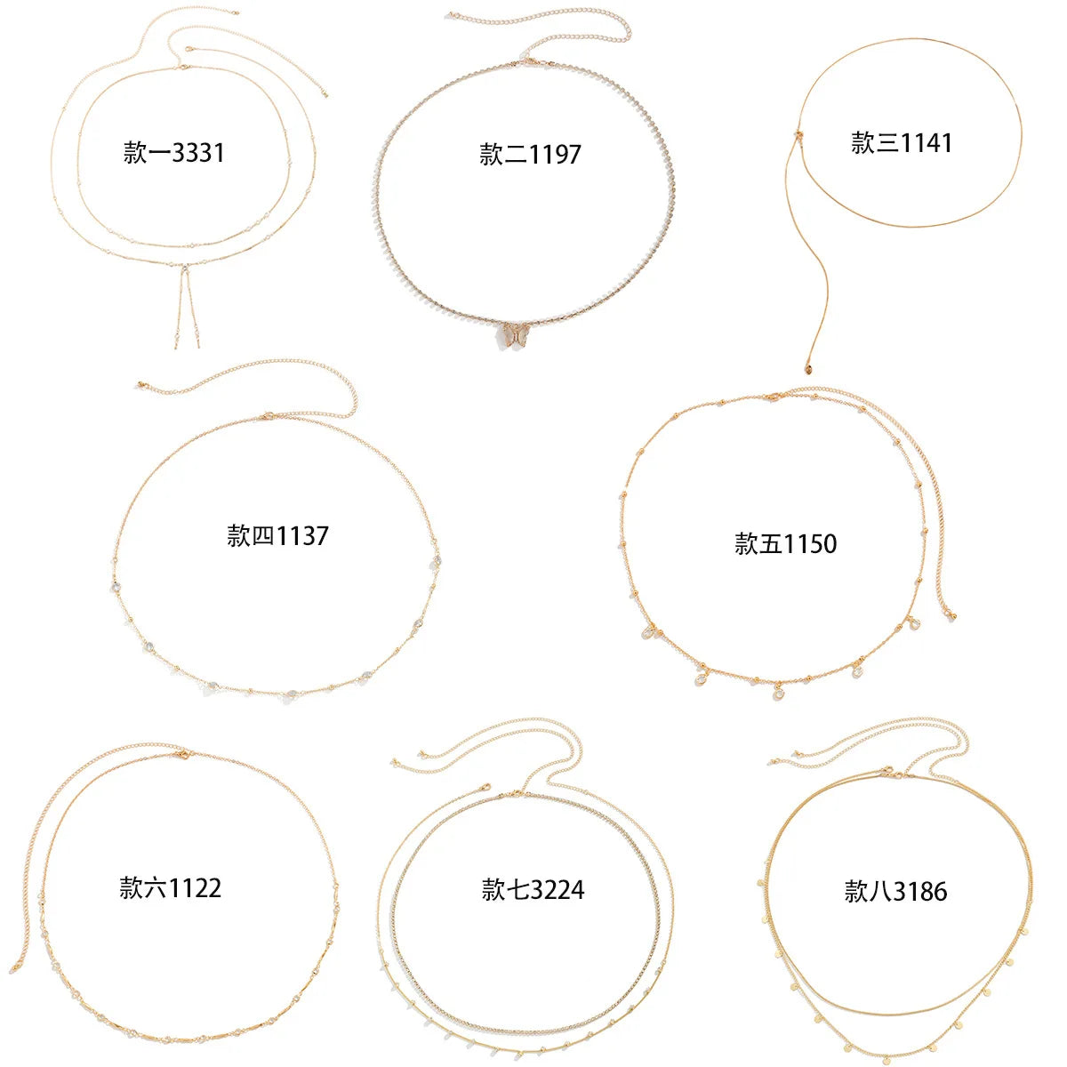 Sexy Hip Hop Metal Waist Chain, Adjustable Sexy Waist Chain, Imitation Crystal, 2025