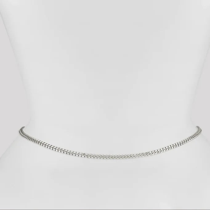 Elegant and sexy round bead belly chain, double waist chain, simple thick metal chain, women's body chain