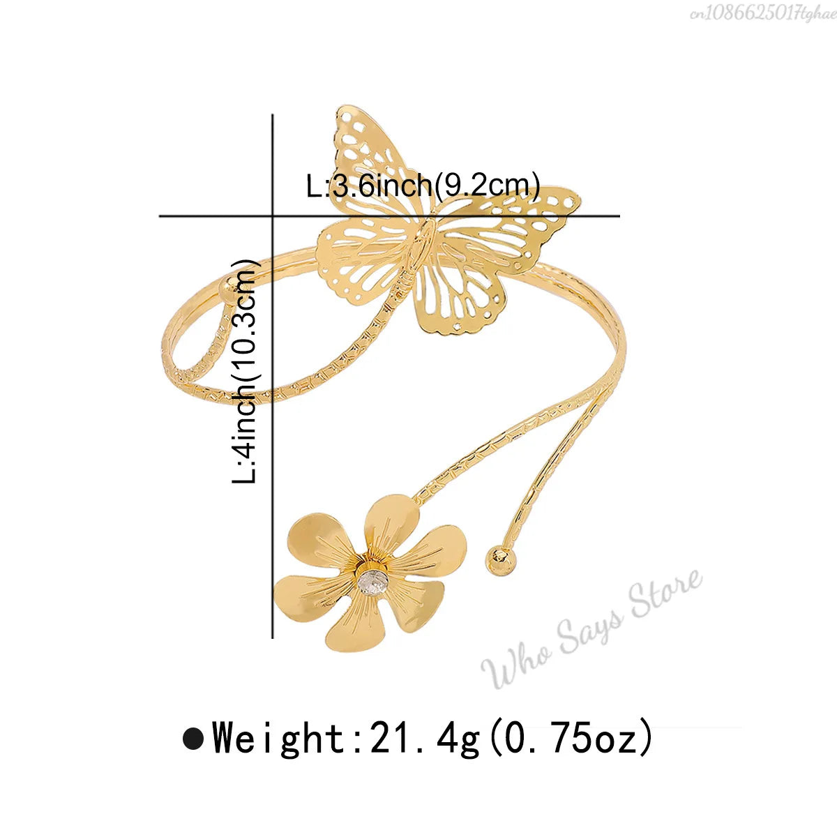 Lacteo Trendy Geometric Twisted Cuff Bracelet On The Upper Arm for Women Water Drop Shape Bangles Adjustable Jewelry Party Girls