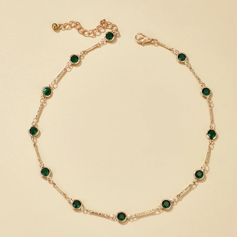 Elegant Simple Candy Color Necklace for Women Matching Necklace Jewelry Choker Necklace Chain Gift Accessories