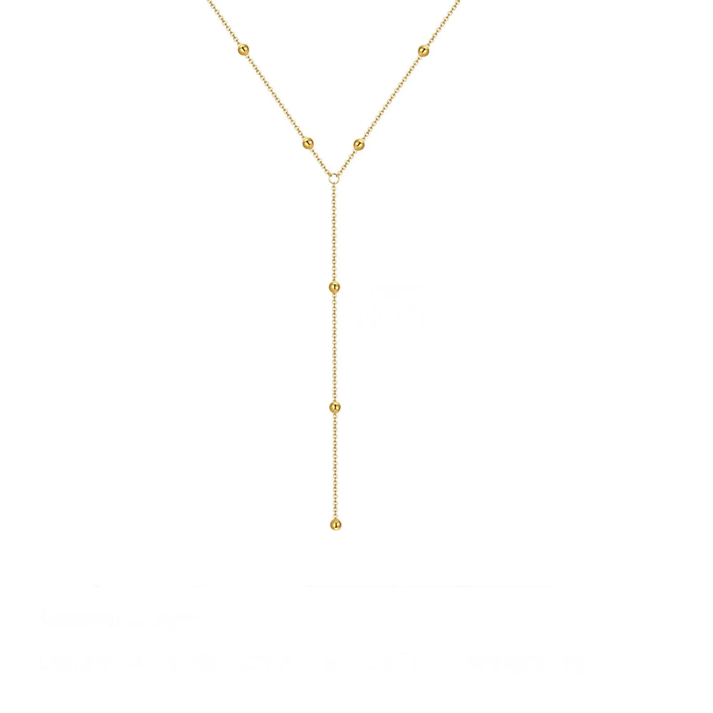 Elegant Simple Geometric Beaded Collarbone Necklace for Women