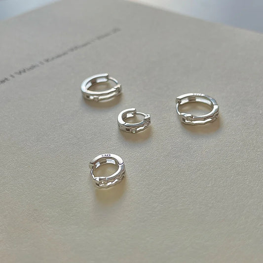 Durable Australian silver earrings that fit beautifully on the ear.